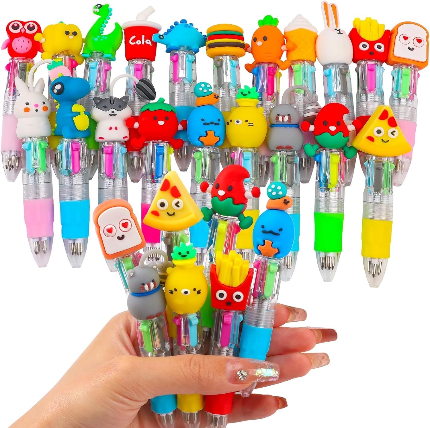 Adorable 20-Pcs Kawaii Ballpoint Pens – 4 Colors Each for Kids’ Creativity