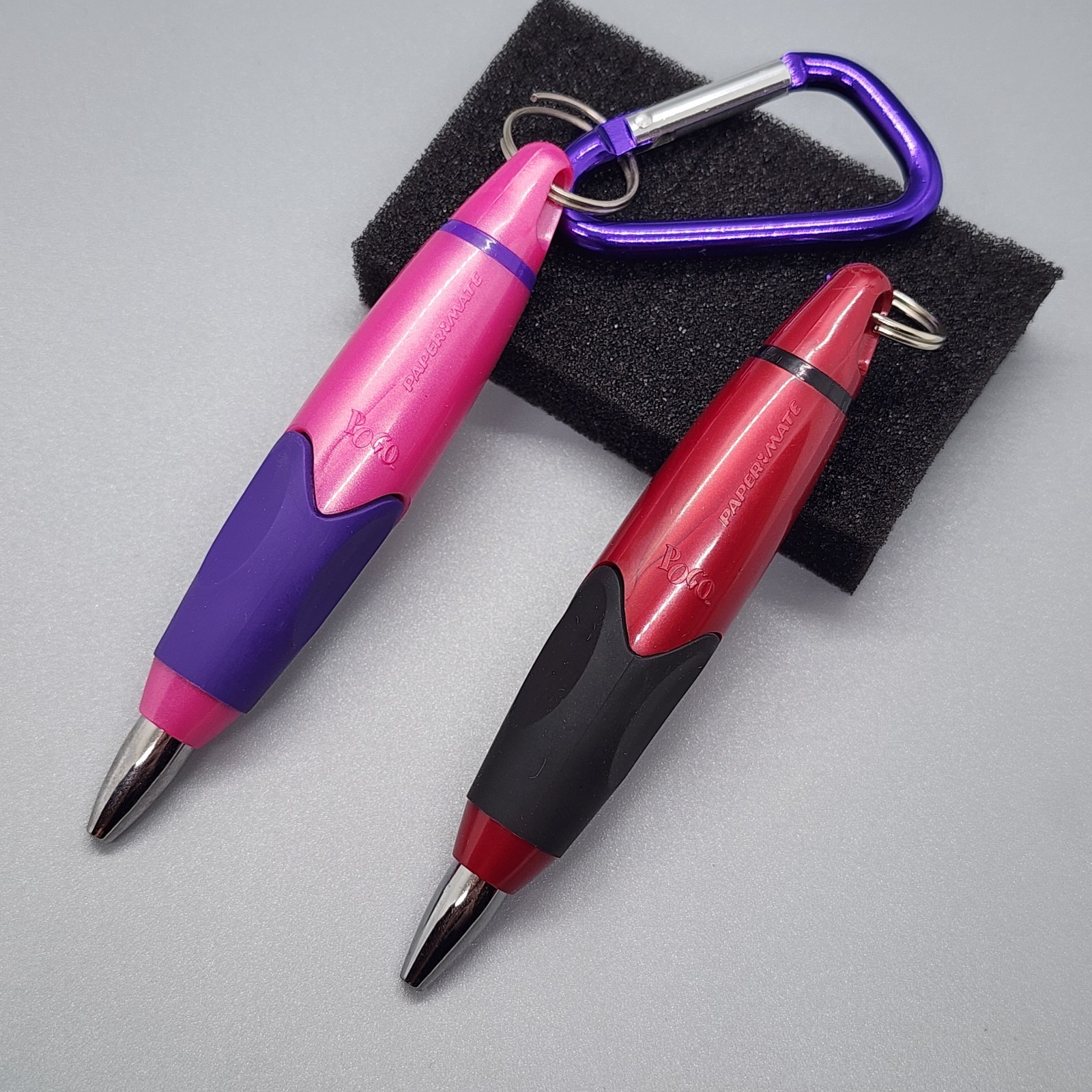 2 Vintage Papermate Pogo Expandable Pens Paper Mate Pogo Pen – INK IS DRY*