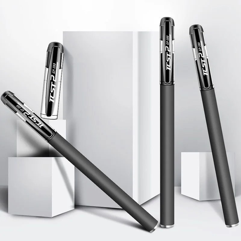 10PCS Ball Point Pens BLACK Gel Ink Pen Smooth Writing – 0.5mm Nib – Best Price