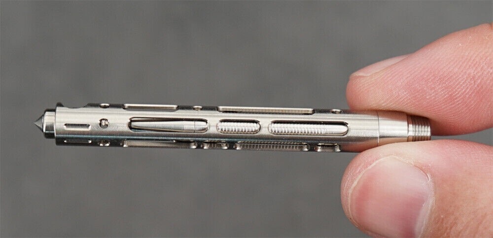New EDC Mini Titanium Alloy keychain Ball Point Pen Signature Pen Outdoor Travel