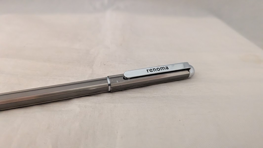 PARKER Jotter Ballpoint Pen Brushed Stainless Steel Chrome Trim Vintage