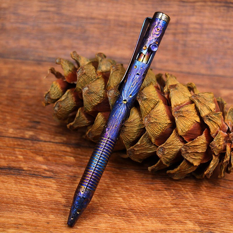 New Outdoor Titanium Alloy Bolt Action Pocket Signature Pen EDC Pen