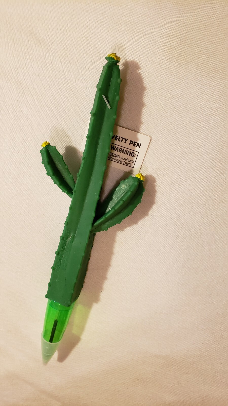Novelty Cactus Ball Point Pen Black Ink 1 Pcs Flexible Rubber Cactus Plastic Pen