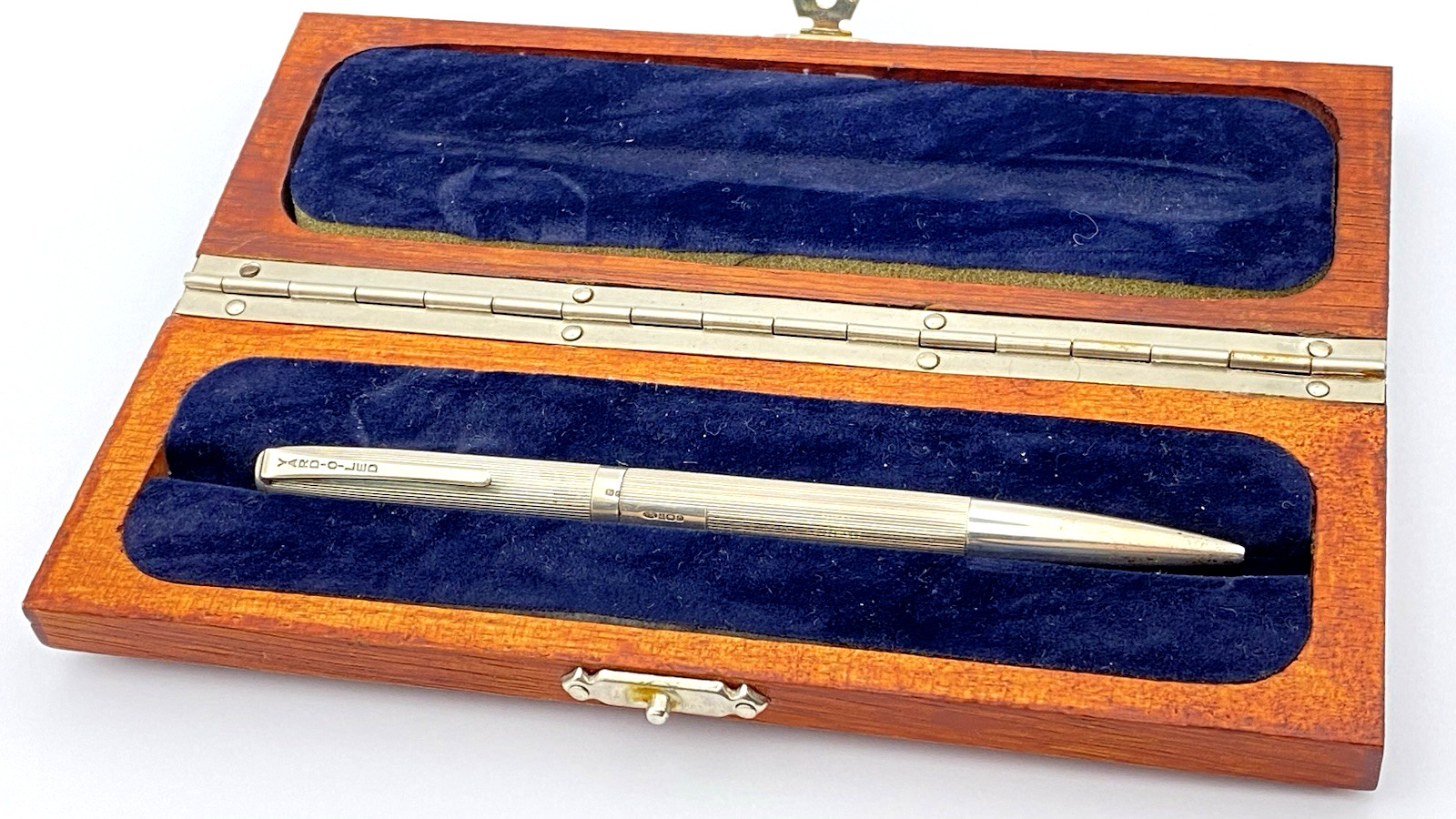 VINTAGE YARD O LED DELUXE BALLPOINT PEN IN STERLING SILVER MADE IN ENGLAND 1988