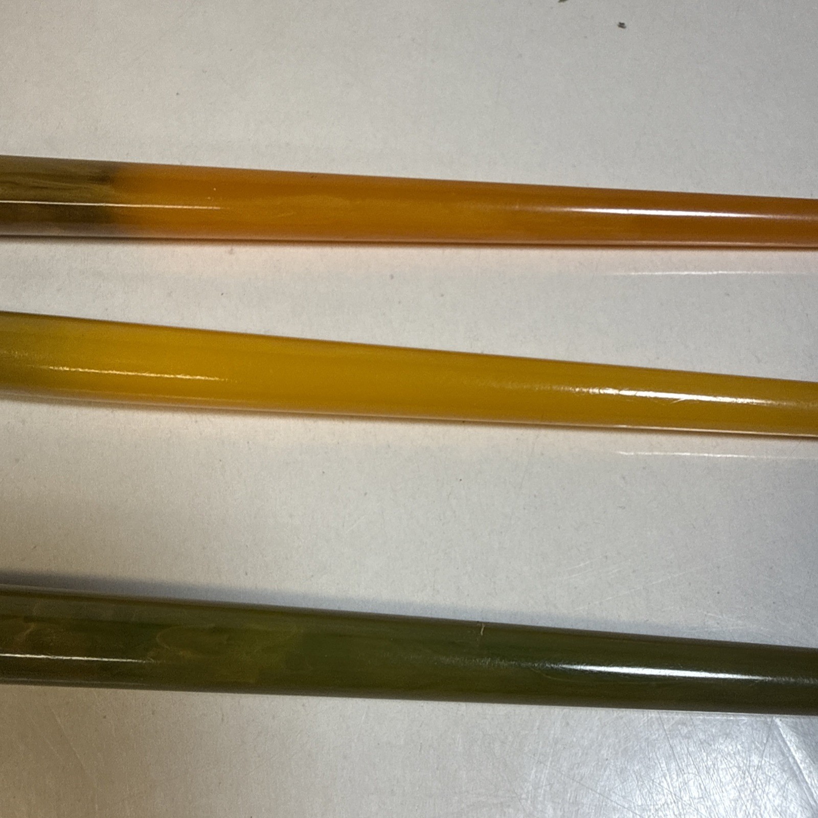 Vintage Bakelite Fountain Pen Yellow Black Morris USA Nib 1930s Pocket