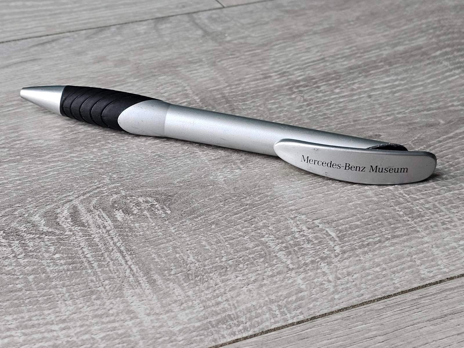 Mercedes-Benz Museum Ballpoint Pen – Branded Collectible Silver & Black Germany