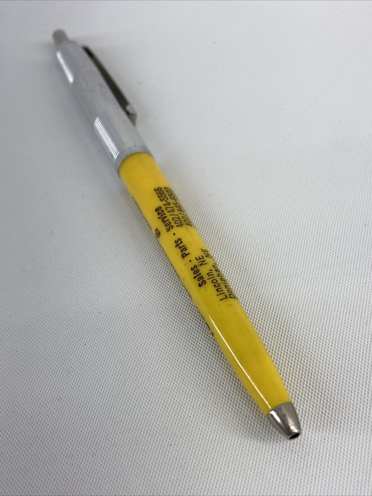 Vintage Your Caterpillar Dealer Lincoln Equipment Co. Nebraska Ballpoint Pen USA