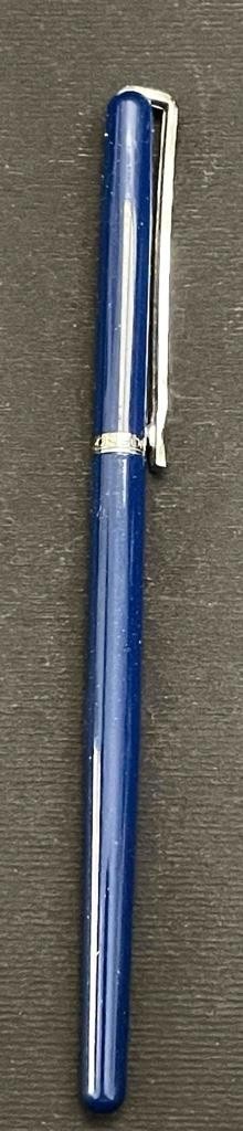 Vintage Ronson Blue Enamel Roller ball Pen Made In Germany With 3 Refills
