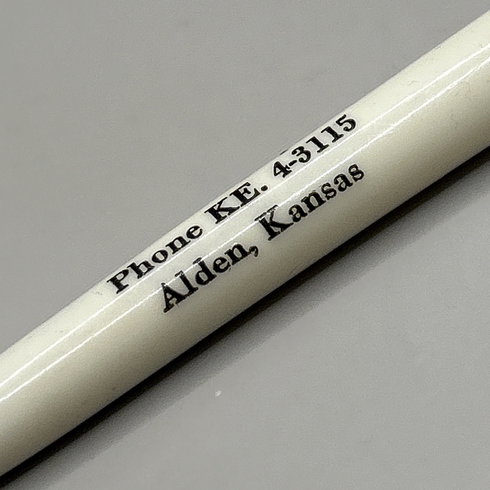 VTG c1950s/60s Rocket Ballpoint Pen ALDEN FARM SUPPLY Alden Kansas