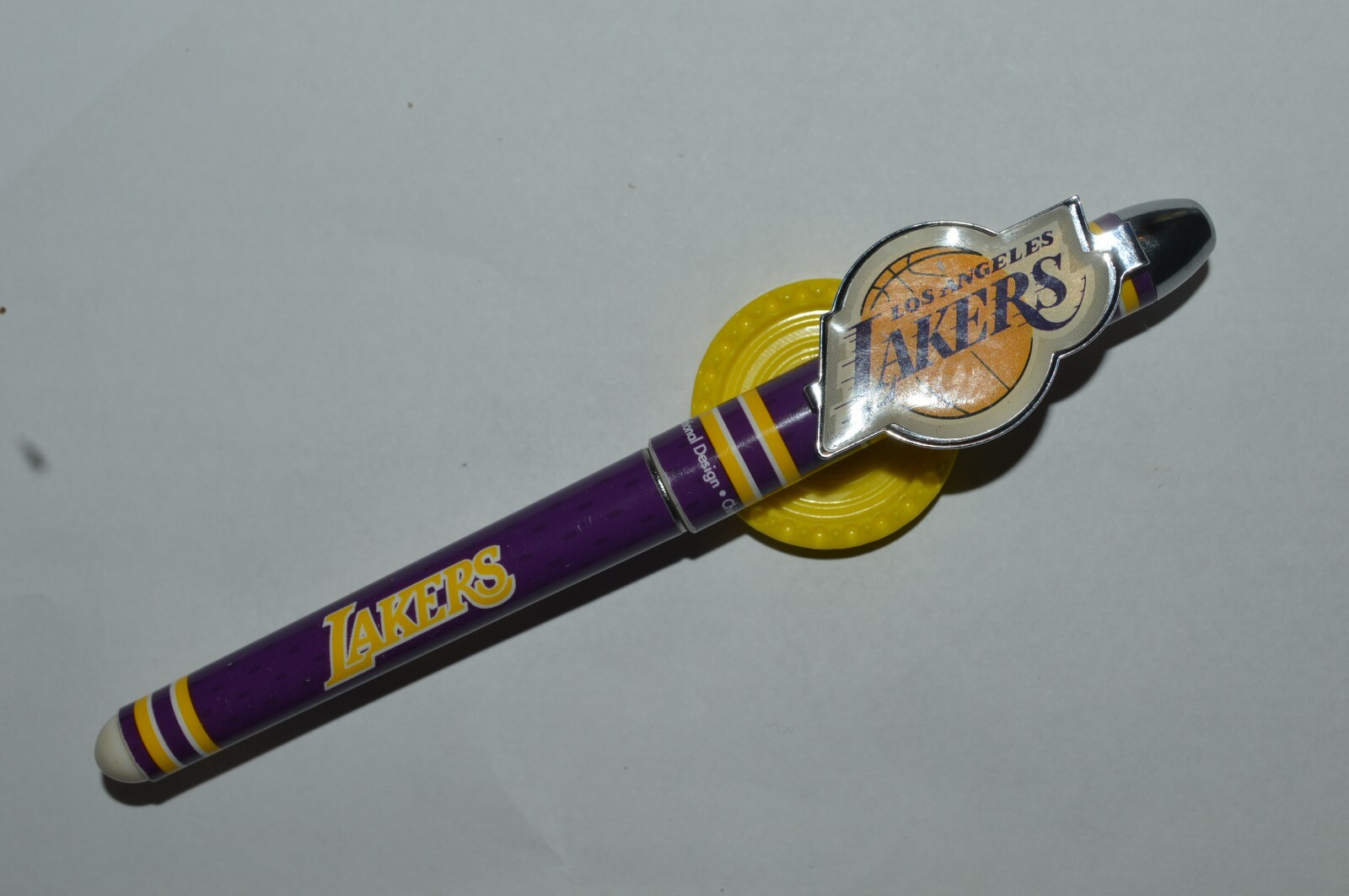 LOS ANGELES LAKERS Ballpoint Pen National Design Purple Used Very Good