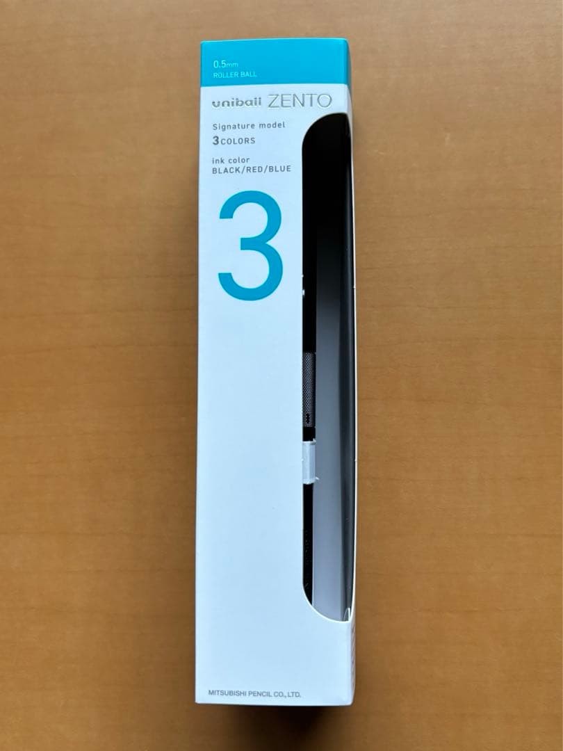 Uniball ZENTO Signature Model 3 Color Ballpoint Pen M-Black 0.5mm Japan NEW