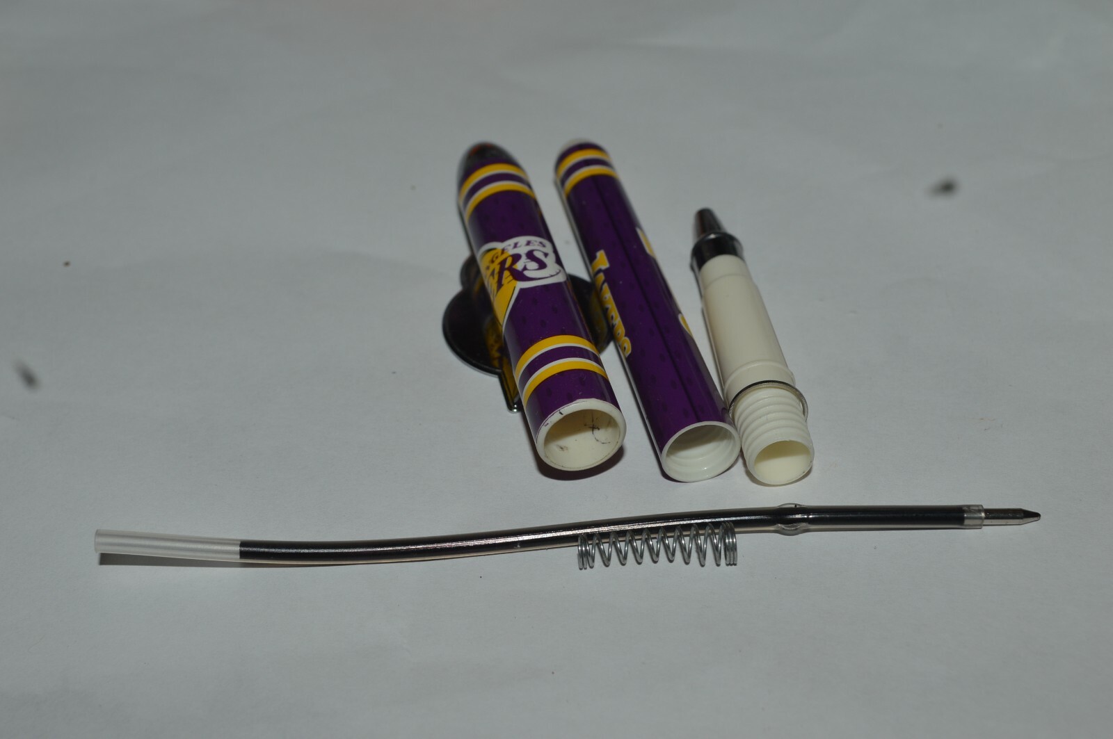 LOS ANGELES LAKERS Ballpoint Pen National Design Purple Used Very Good