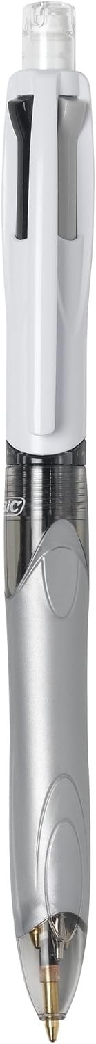 4-Color 3+1 1 Count (Pack of 1) Red, Blue, Black Ink Ballpoint Pen and Pencil