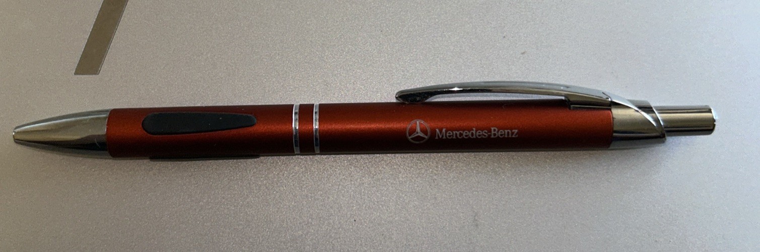 Mercedes-Benz Ballpoint Pen – Orange and Chrome