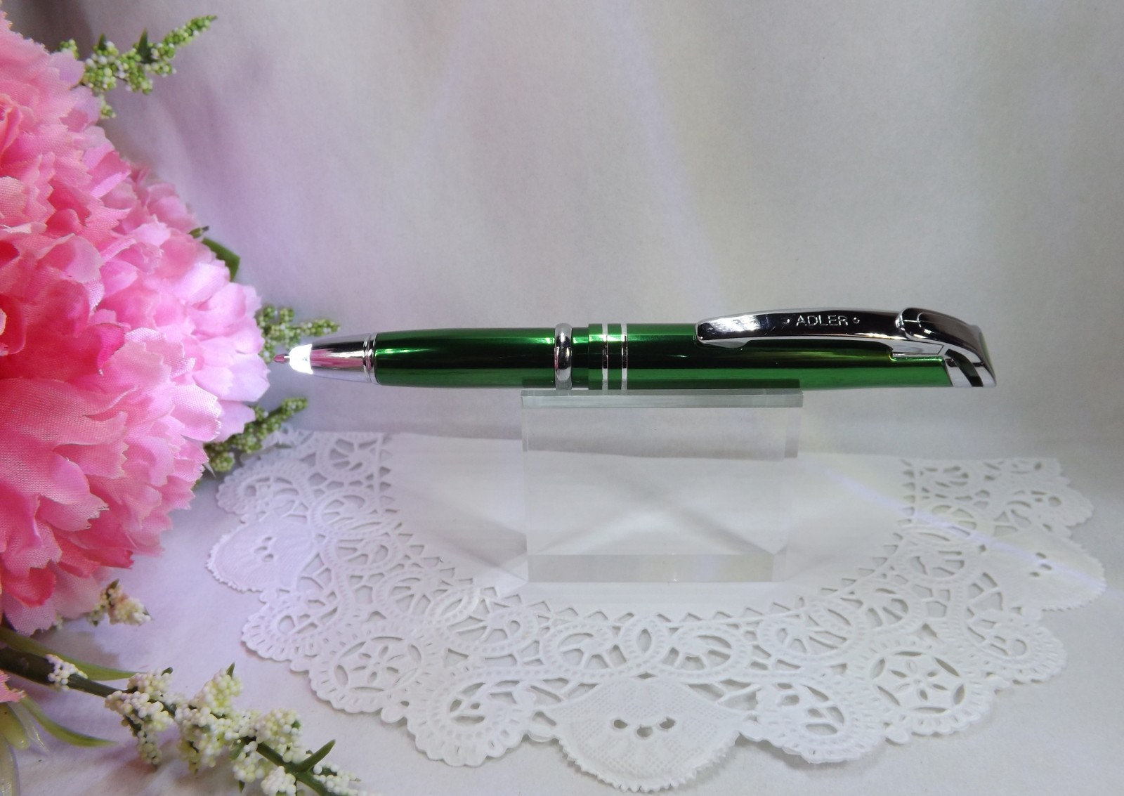3 in 1 Medina Lighted Tip Green Stylus LED Flashlight Adler Pen (HIGH QUALITY)