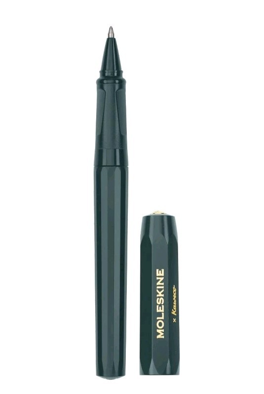 NEW Moleskine x Kaweco Ballpoint Pen, Green, Medium Point (1.0 MM), Blue Ink