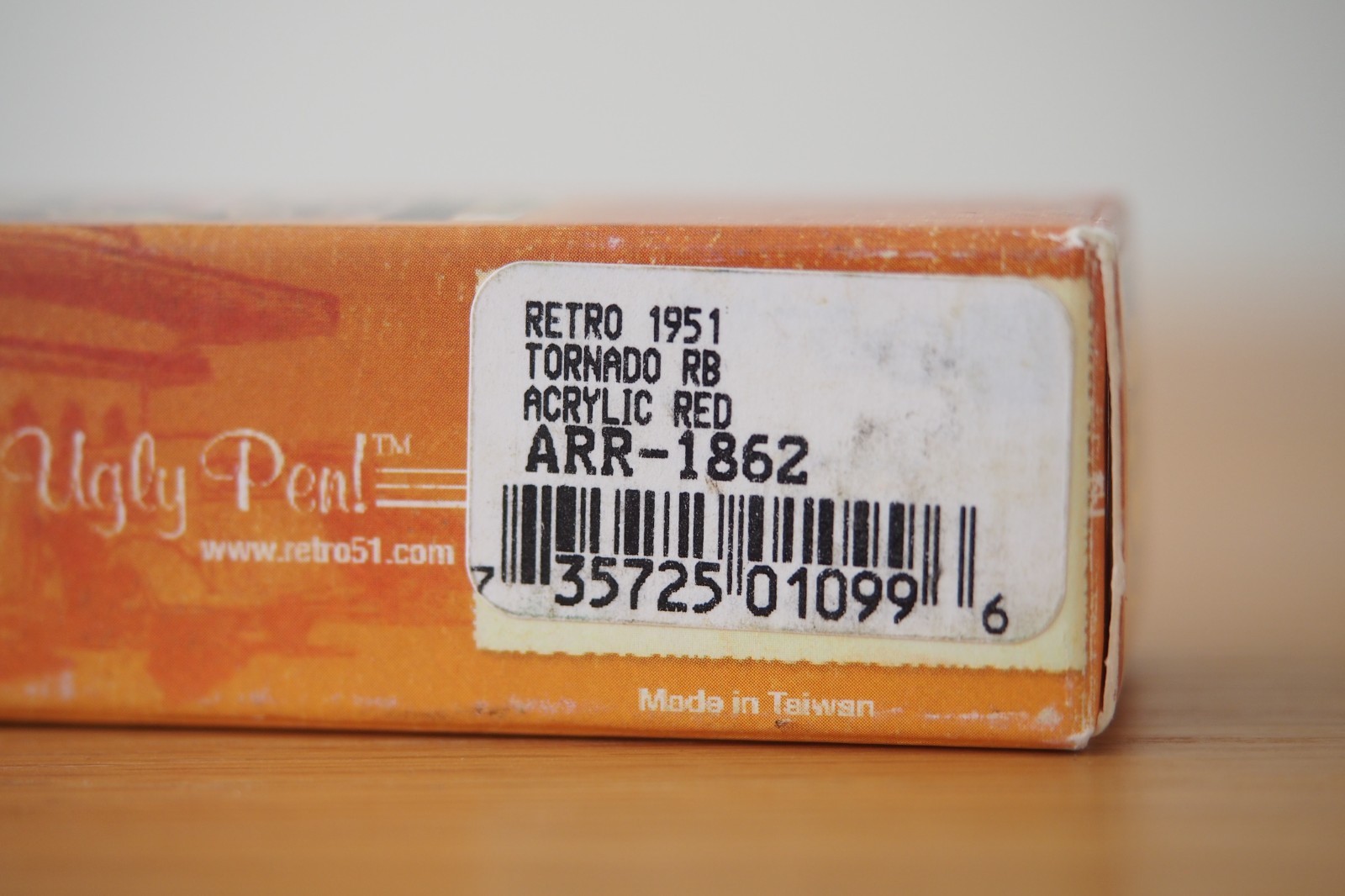 NEW Retro 1951 Tornado RB Rollerball Acrylic Red Ballpoint Pen ARR-1862 Original