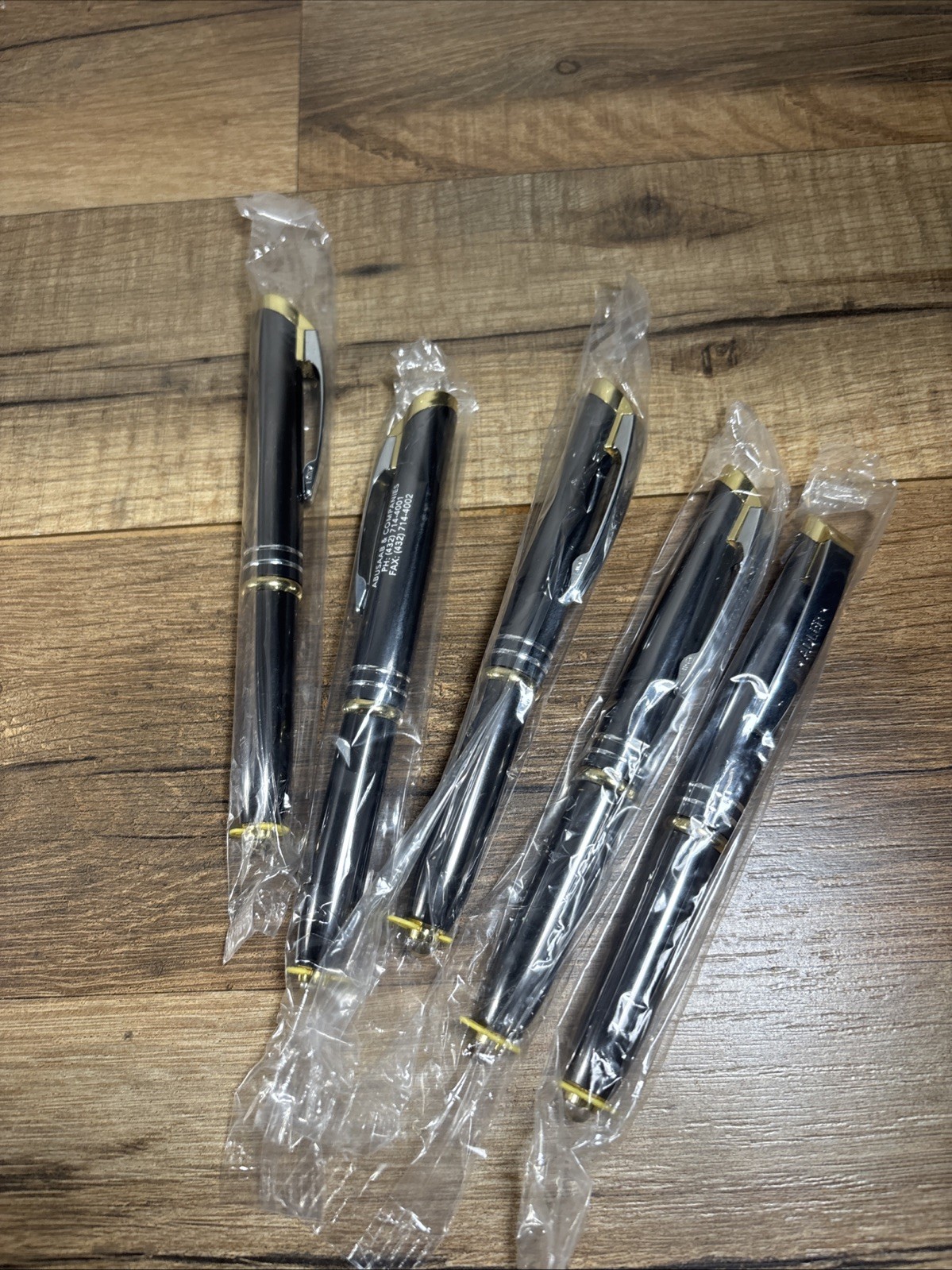 HIGH QUALITY Adler Advertising Light Tip Pen Silver And Gold Lot Of 5 New