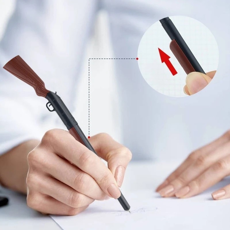 5pcs Shotgun Pen Set – Novelty Gun Ballpoint Pens Office School Writing Gift
