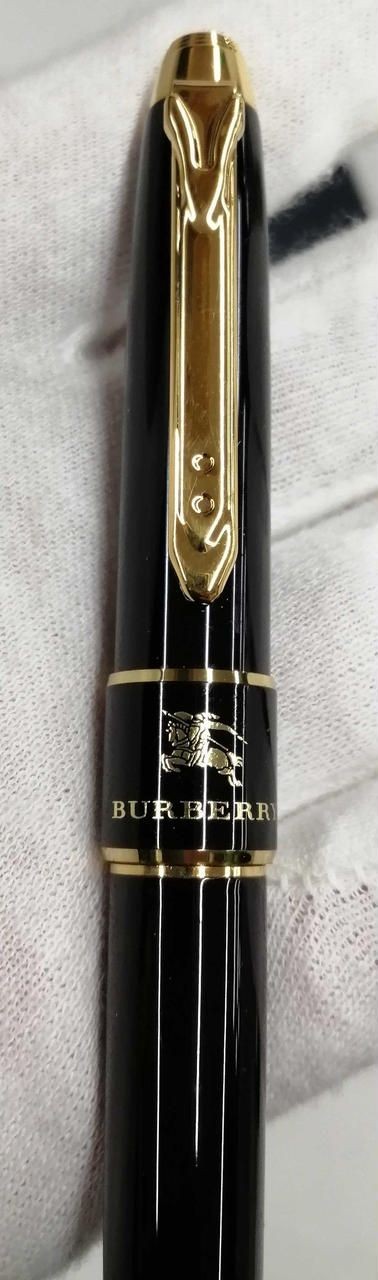 BURBERRY Ballpoint Pen Axis Color Black Used