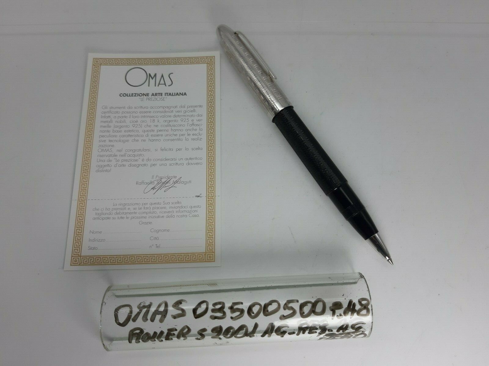 Roller Pen-Medium-Collection S2001-The Guilloche-AG.925/Resin-03 500500-6-Grandma