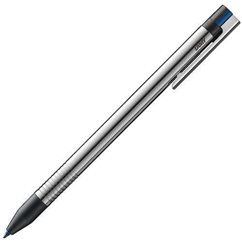 LAMY Logo 3 Colors – Stainless steel multicolor ballpoint pen in black blue and