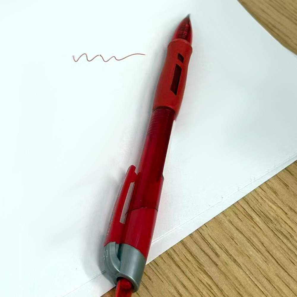 Red Ballpoint Pen Luxury Writing Instrument Retractable