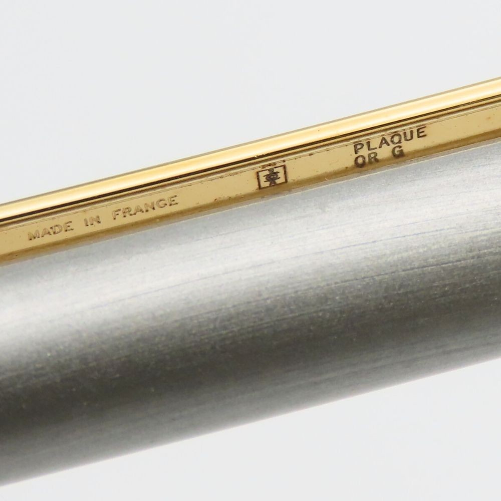Cartier Santos de Cartier ST150192 Ballpoint Pen Silver Gold Twist Unisex
