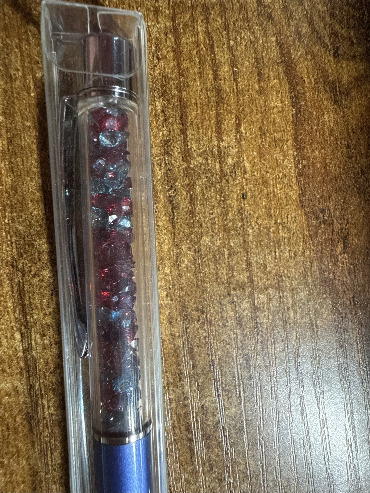 PenGems Pen with Gem – w/ Colored crystals & BOX Blue