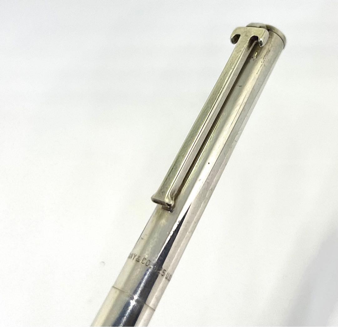 Tiffany & Co. SV925 T-Clip Ballpoint Pen Silver Unisex Pre-Owned Twist Mechanism