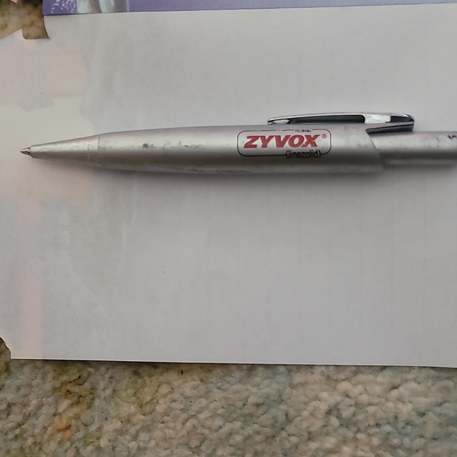 Zyvox Metal Retractable Ballpoint Pen Silver, Chrome Trim, Clip, Black Ink