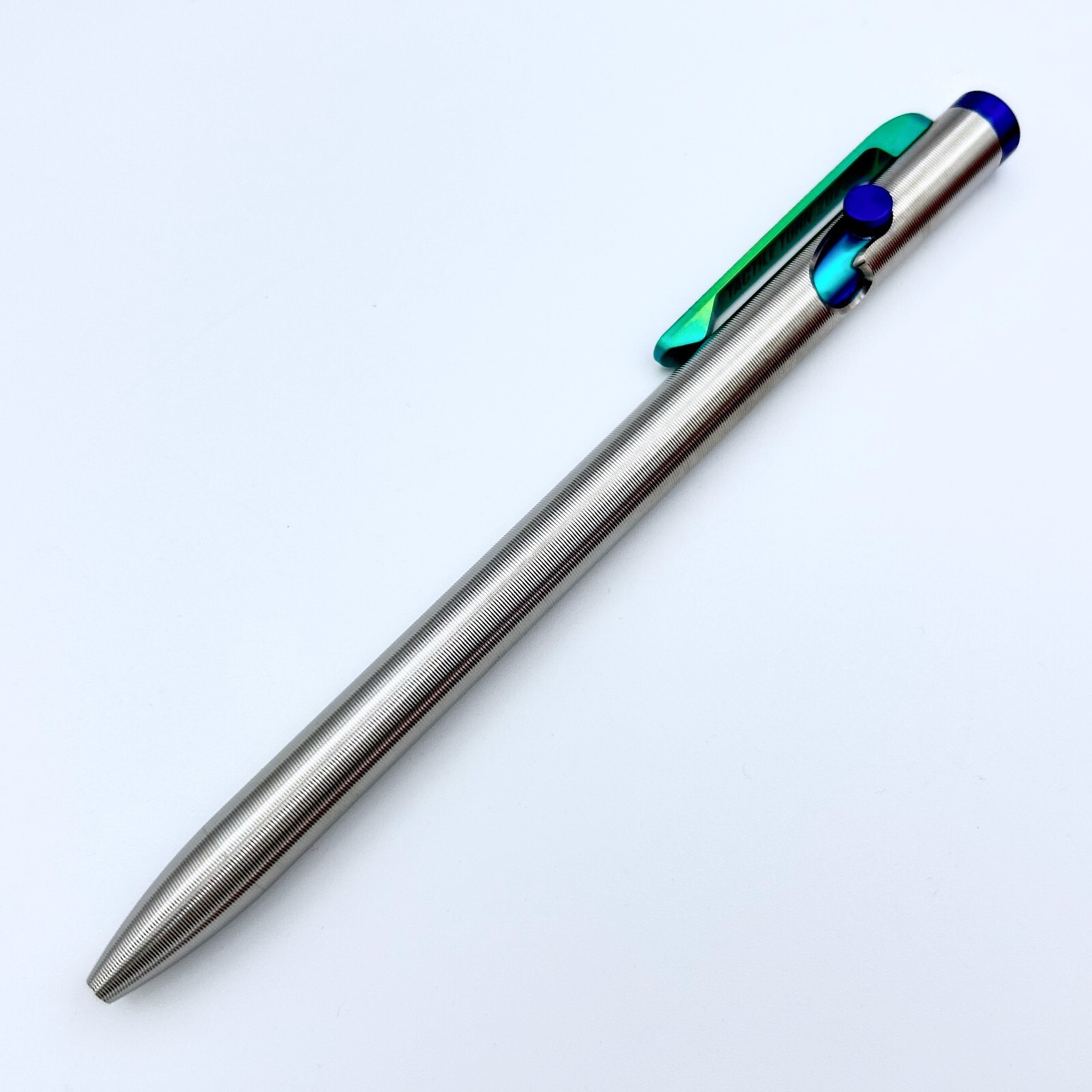 Tactile Turn – Titanium Slim Bolt Action Standard Size Pen Custom Tribal Clip