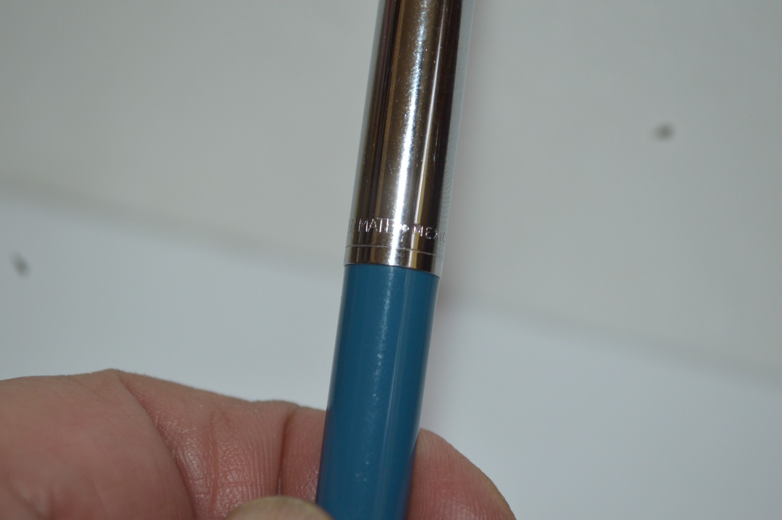 PAPER MATE Profile #2 Regular Grip Ball Pen Dark Blue Barrel Made In Mexico 1990
