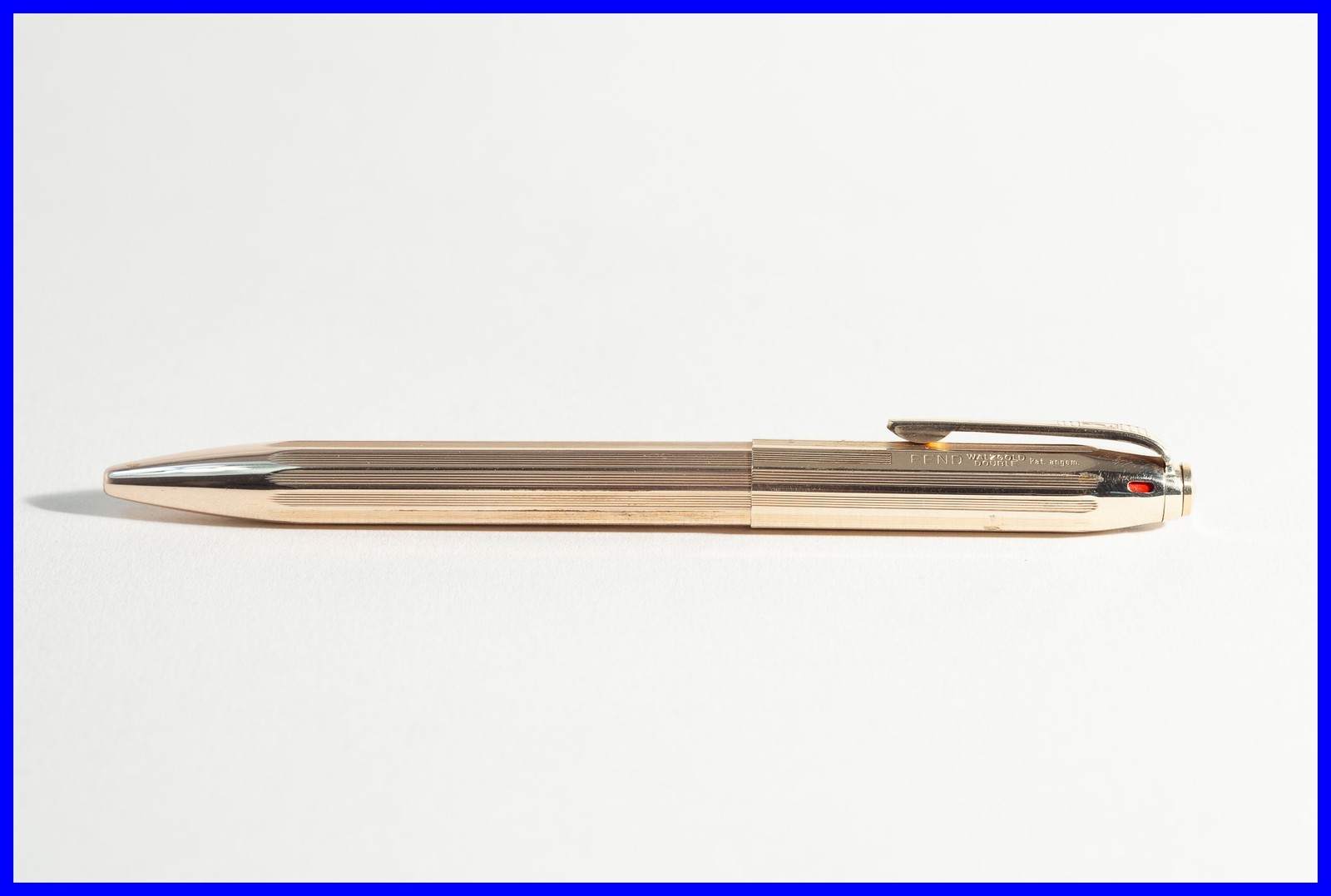 FEND DOUBLE 4 Multi Color Ballpoint Pen Rolled Gold Mid Century Design