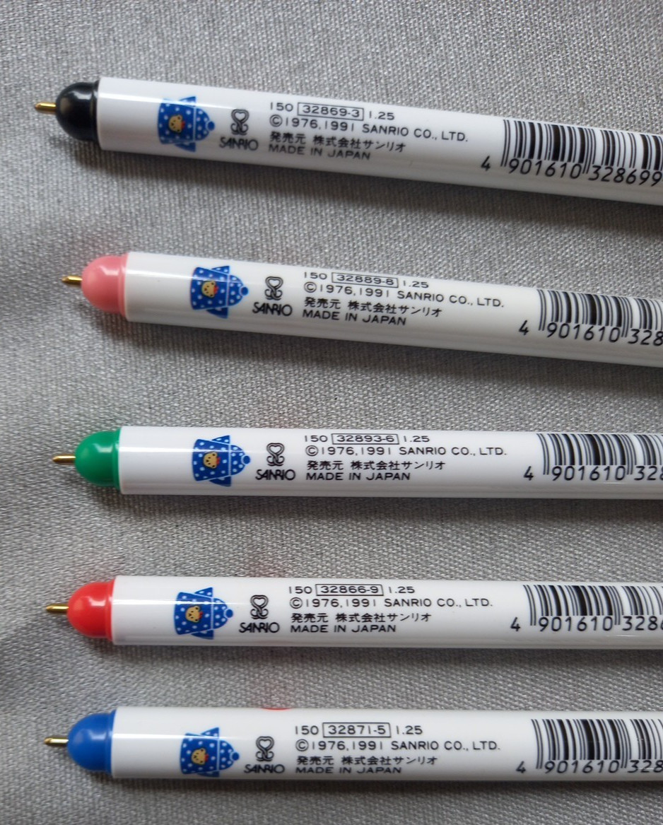 SANRIO Ballpoint Pen «Hello Kitty» Clip&Cap in 5 color (Charms on Clip).