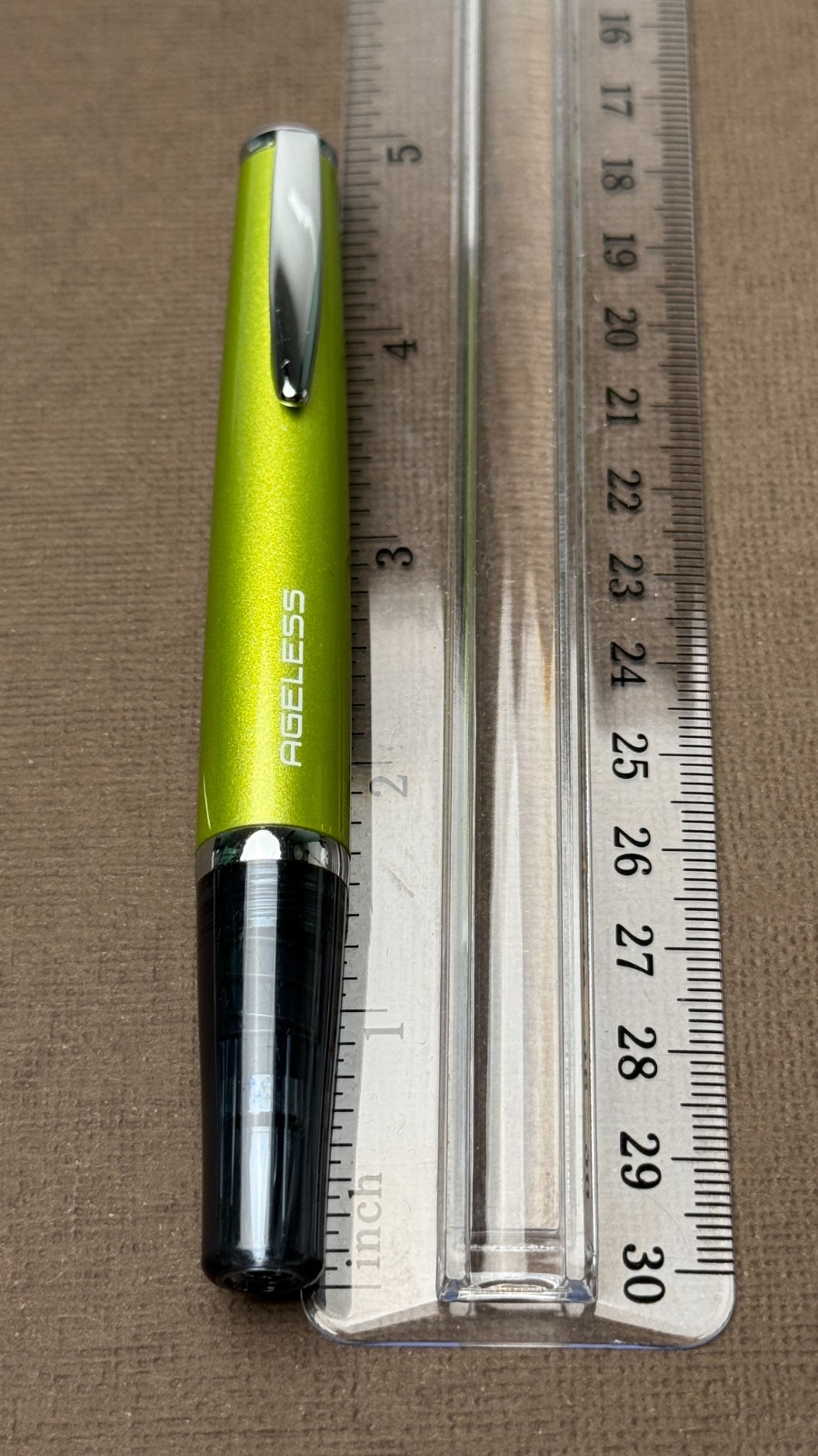 Pilot Ageless Present Pen Lime Green No Box Papers w/ BRFN Refill