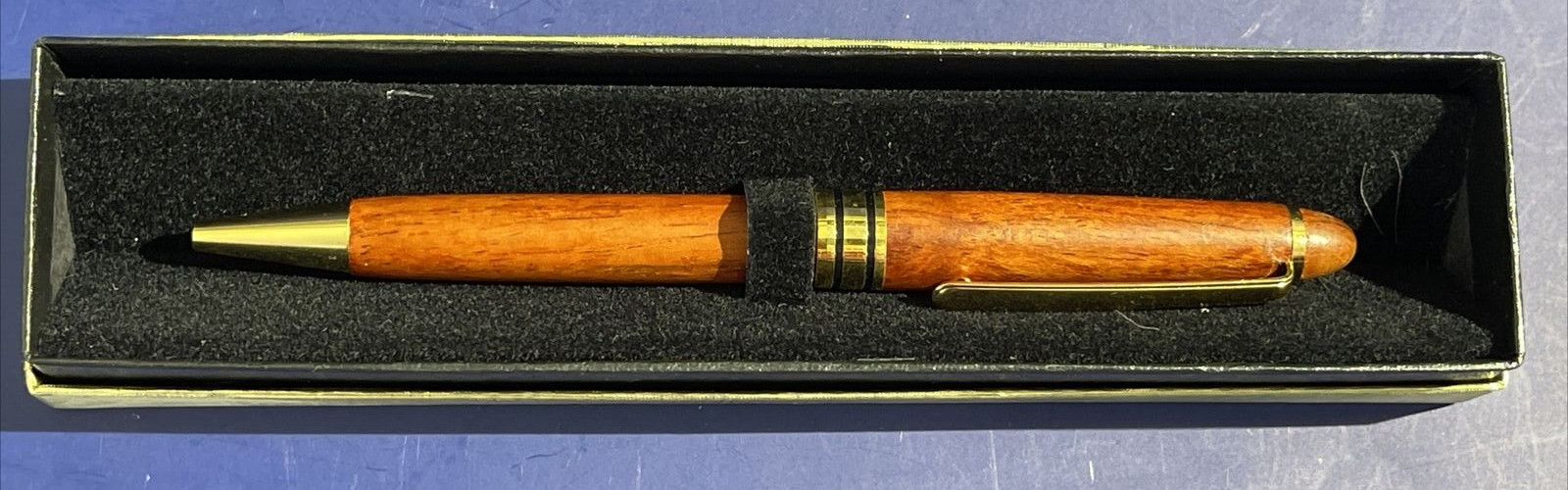 Videojet Branded Wood Ballpoint Advertising Pen (NIB) Vintage