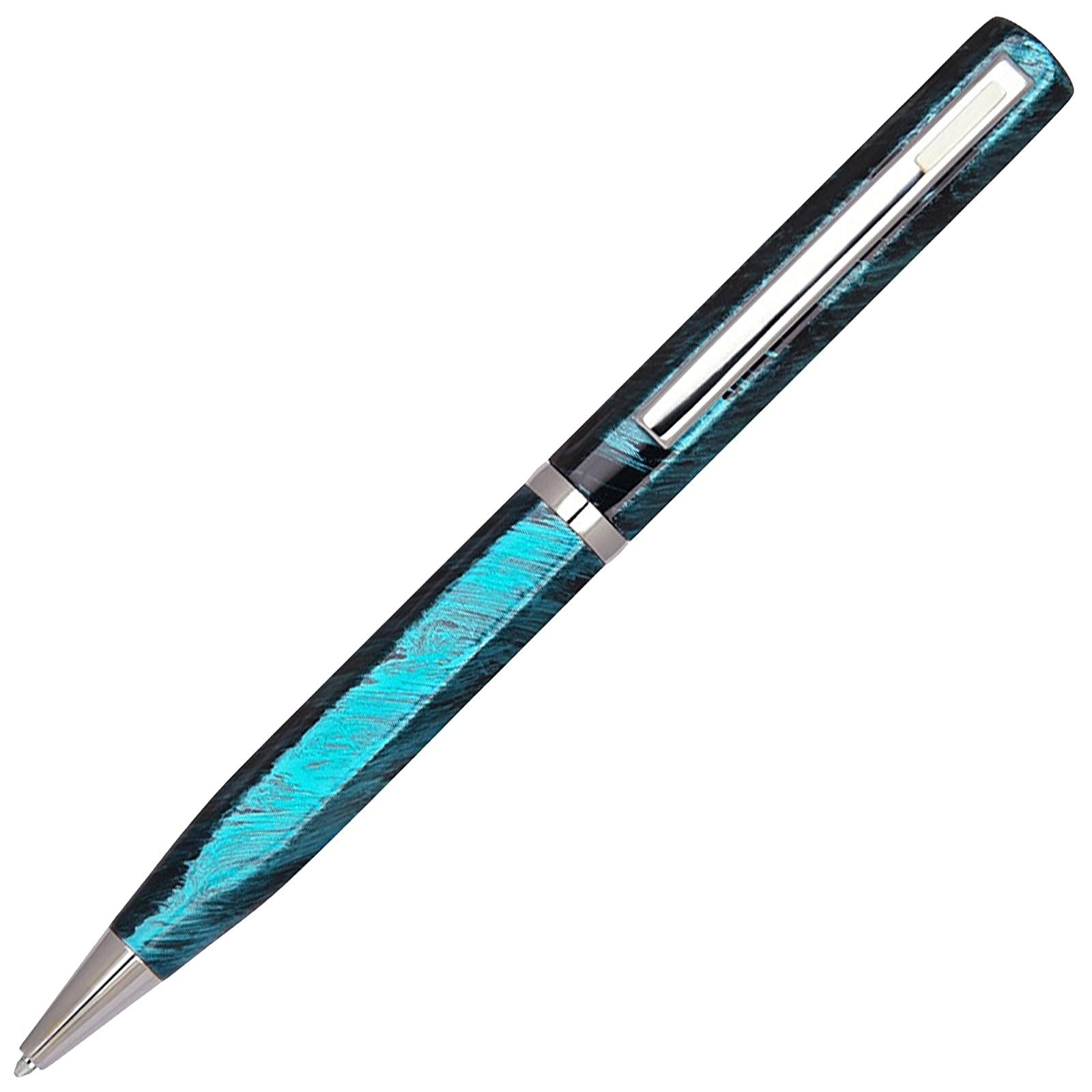 Lanier Licia Ballpoint Pen 1 Count (Pack of 1), Turquoise with White Accents