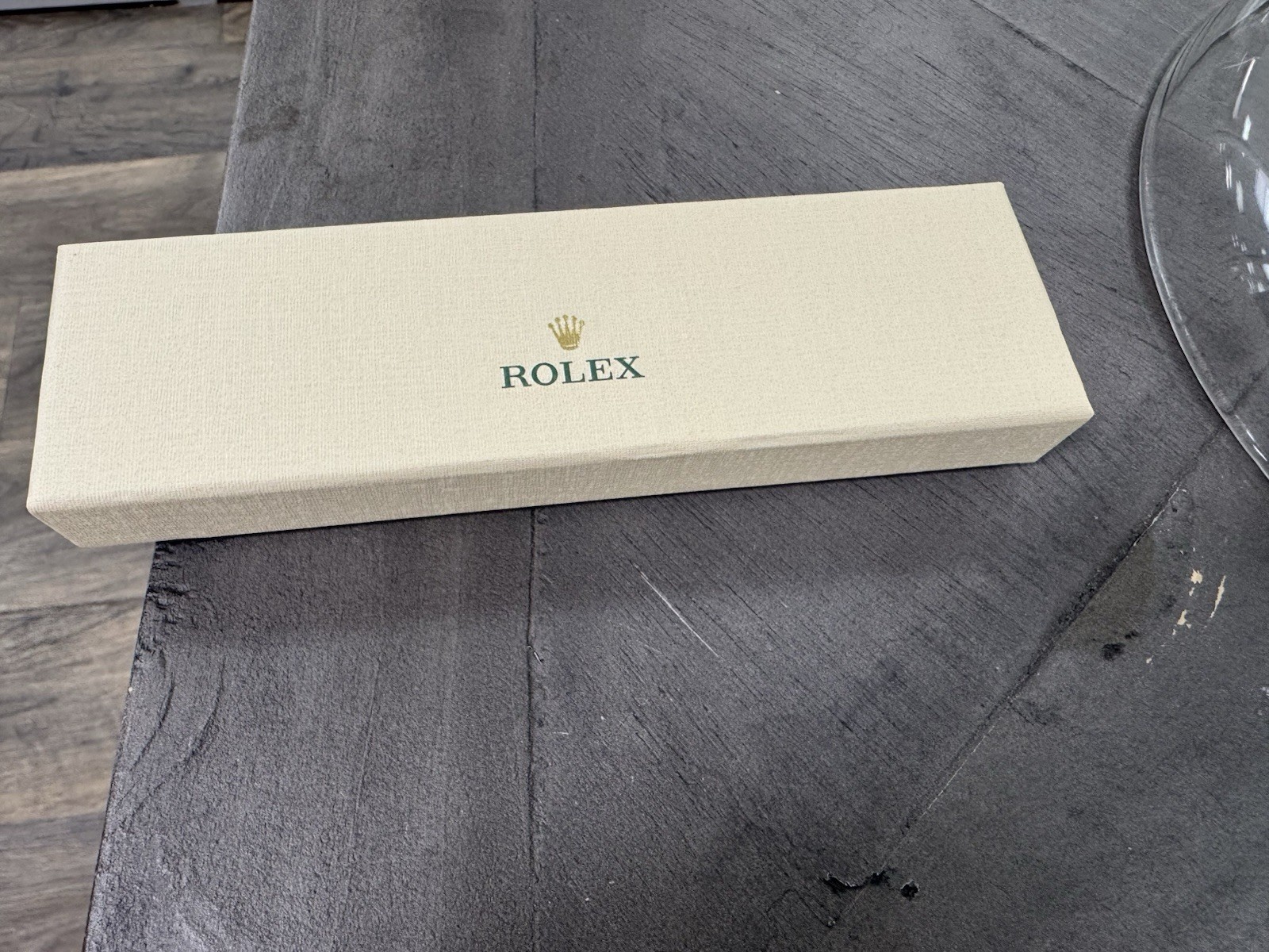 Rolex Metal Ballpoint Pen Chrome Trim Silver Tone with Collectible Branded Box
