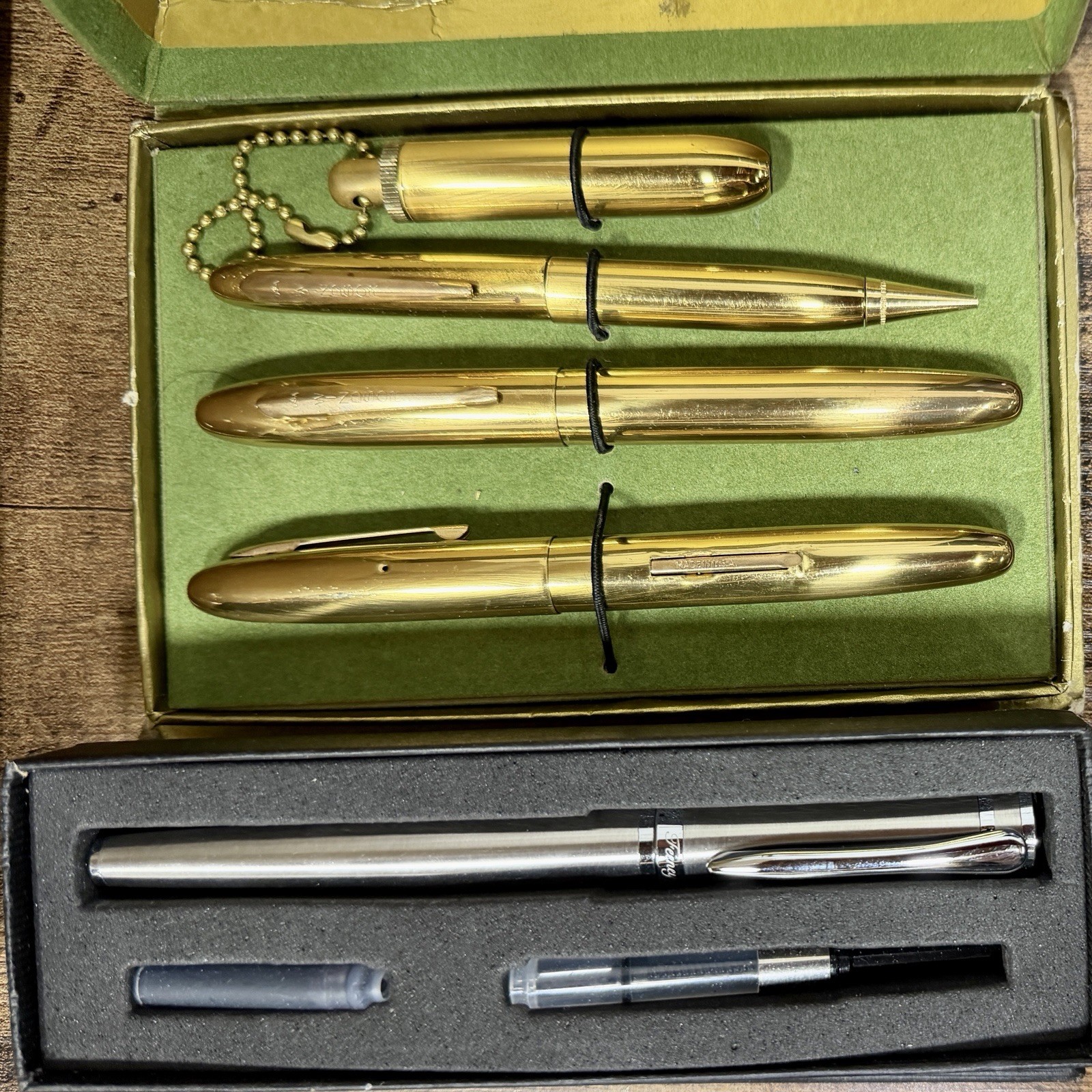 Feeney Fountain Pen *Mint* AND Vintage Windsor 4 Piece Set
