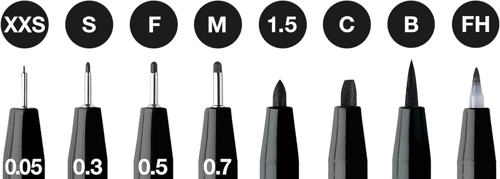 Pitt Black Ballpoint Pen, Black, Unisex