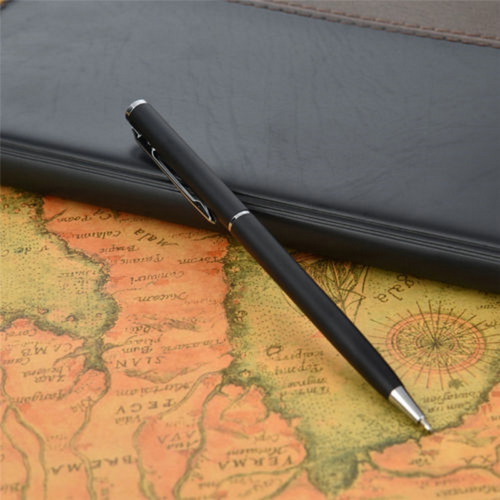 Stainless Steel Ballpoint Pen Ball Point Writing Pen Student Stationery Retro US