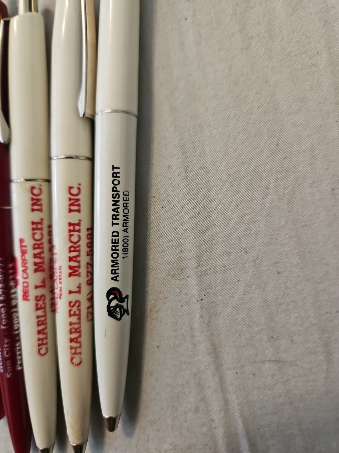 Lot of 15 Vintage Advertising Ballpoint Pens Branded Rare Collectibles + Bic