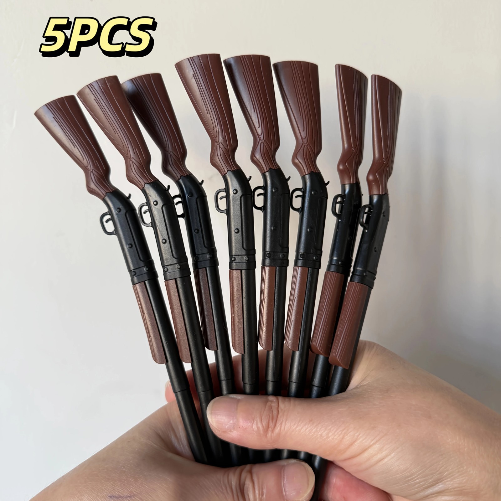 5pcs Shotgun Pen Set – Novelty Gun Ballpoint Pens Office School Writing Gift