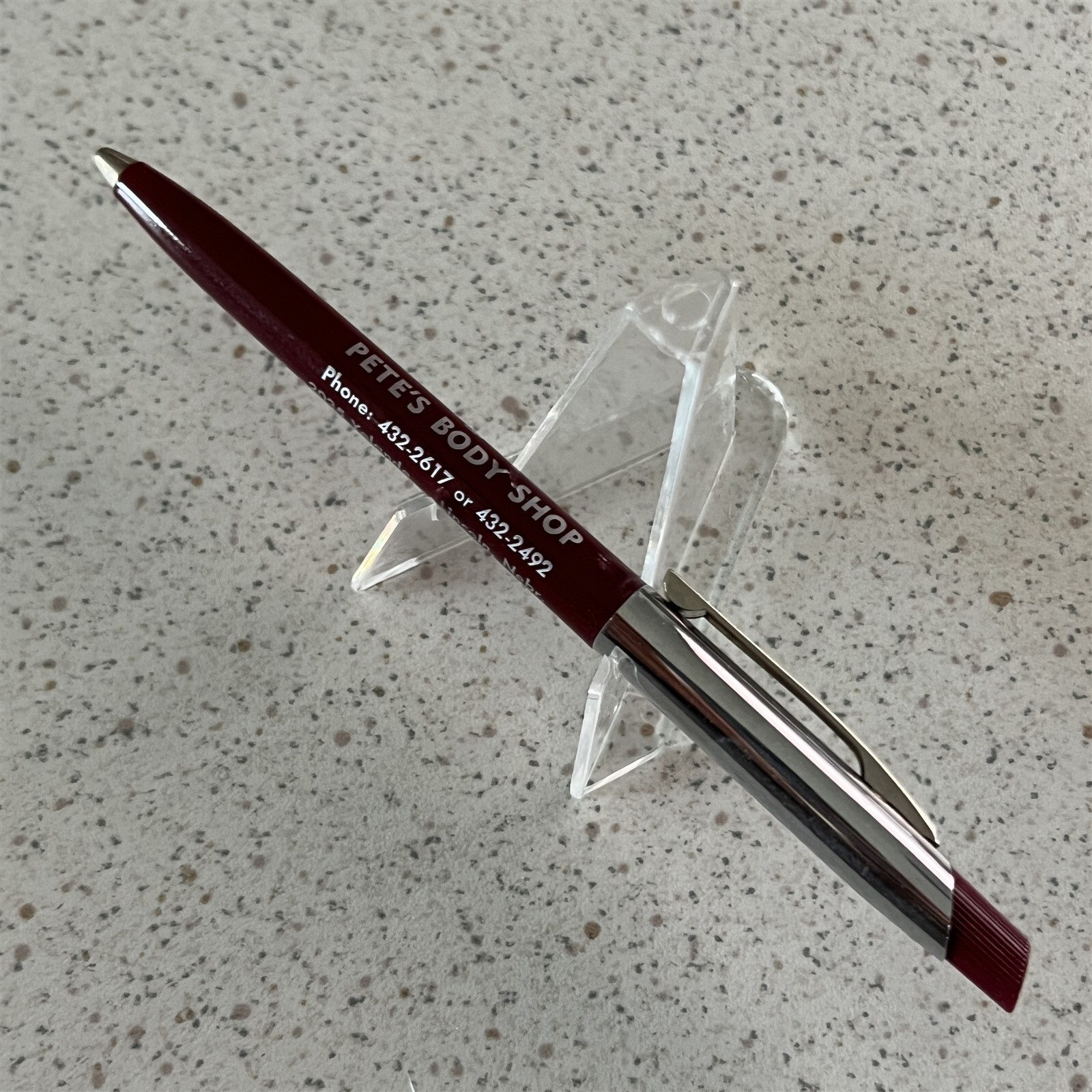 Pete’s Body Shop Lincoln Nebraska Vintage Ballpoint Pen #20123