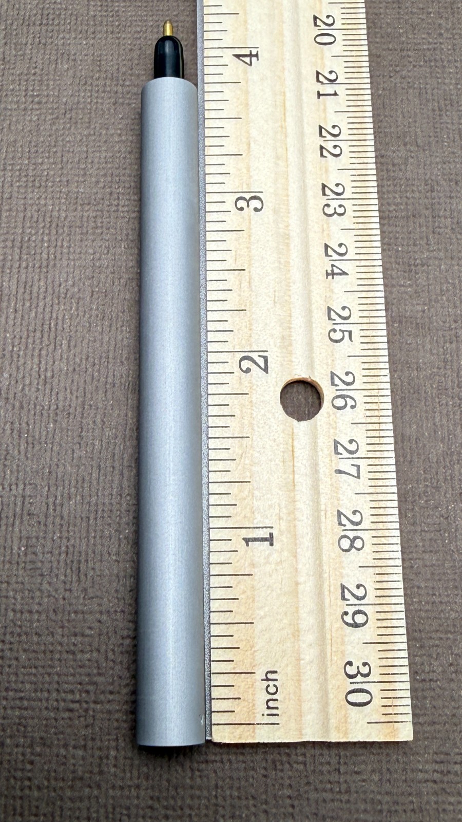 Parafernalia AL115 Ballpoint Pen Compact Size – Titanium – New Old Stock