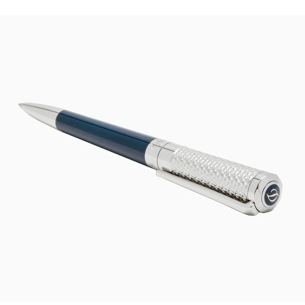 S.T. Ballpoint Pen Dupont Liberté Collectible Unisex Synthetic Blue/Silver