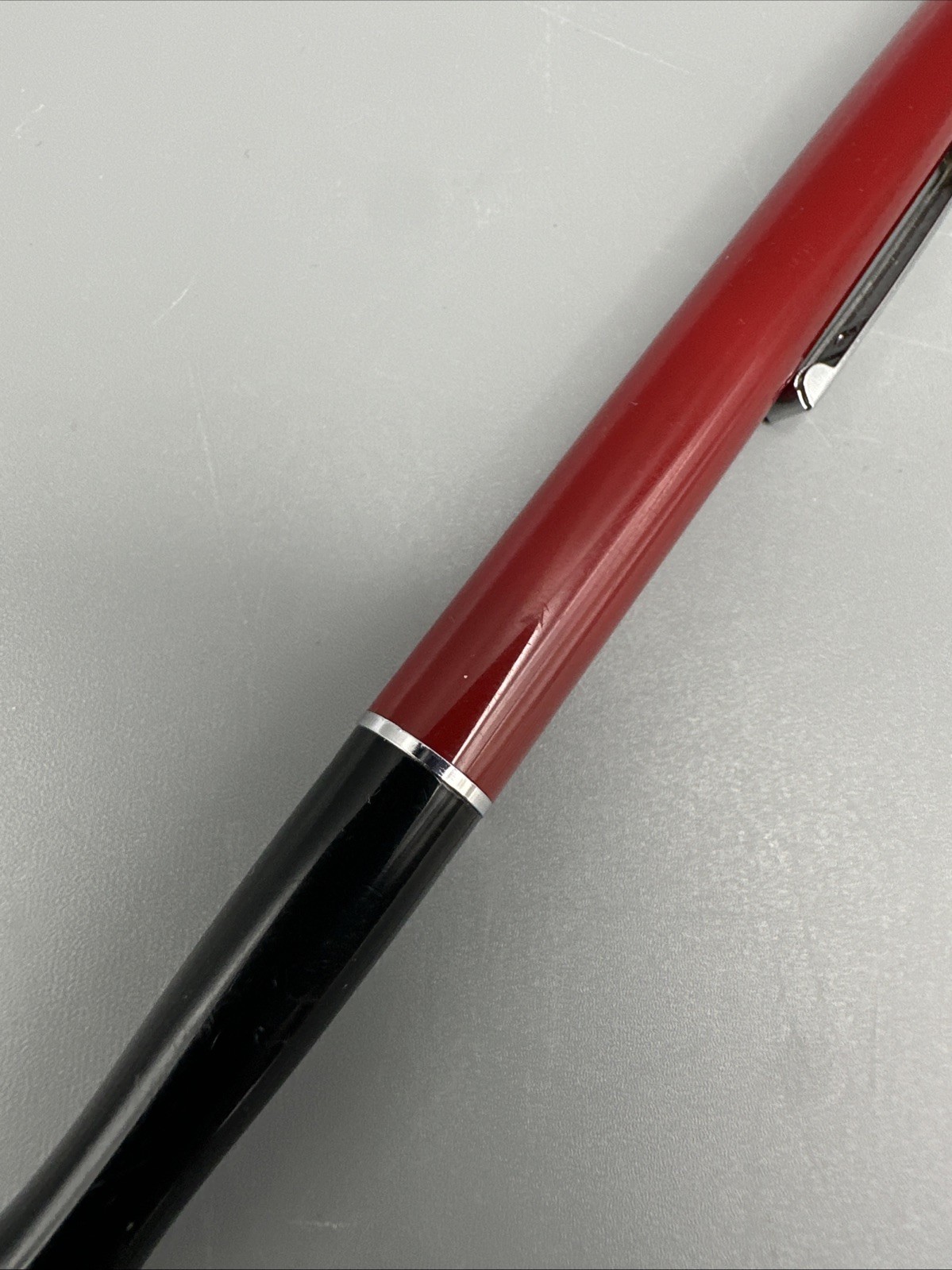 VTG Paper Mate Powerpoint Ball Pen Red Black Double Heart Tu Tone Rare 1385