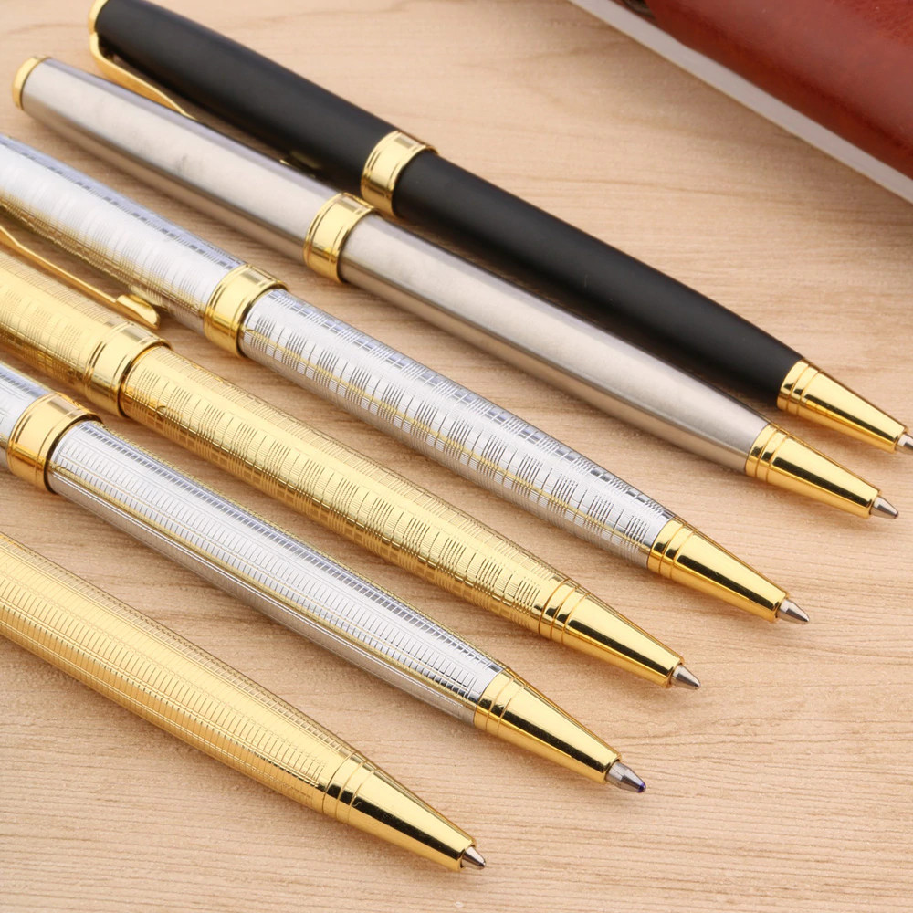 Baoer 388 Executive Metal Ballpoint Pen, Blue Ink with Fine Tip, 6 Options