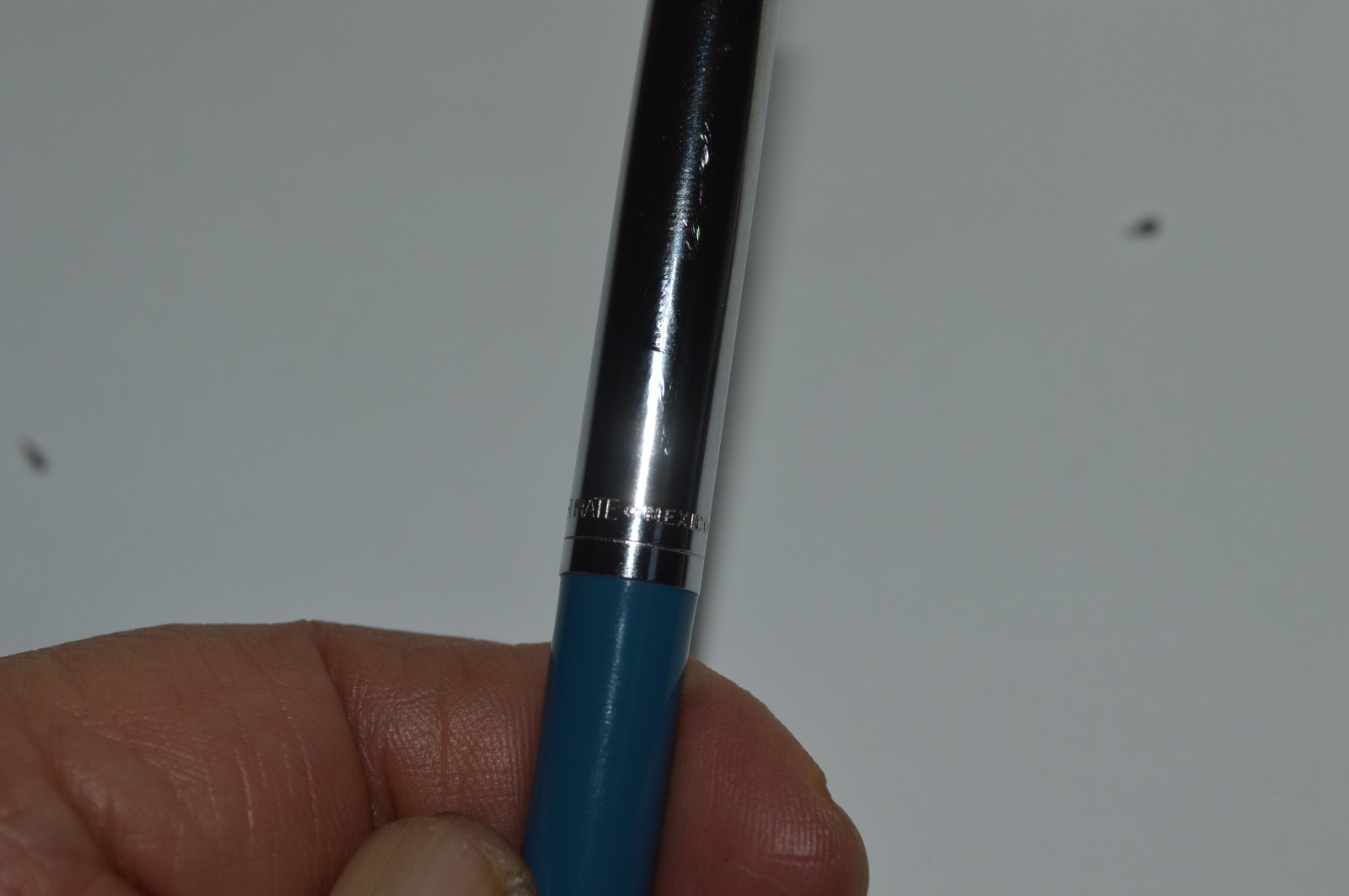 PAPER MATE Profile #2 Reg Grip Ball Pen NOS Blue Barrel Made In Mexico 1990’s